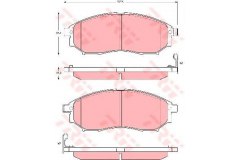 Колодки передние MURANO (Z50, Z51), NAVARA (D40), QASHQAI GDB3392 для NISSAN QASHQAI / QASHQAI +2 I (J10, JJ10) 1.6 dCi Привод на все колеса 2011-2013, код двигателя R9M, V см3 1598, кВт 96, л.с. 130, Дизель, TRW/Lucas GDB3392