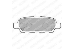 Колодки дисковые для NISSAN QASHQAI / QASHQAI +2 I (J10, JJ10) 2.0 2007-2013, код двигателя MR20DE, V см3 1997, кВт 104, л.с. 141, бензин, Delphi LP1807