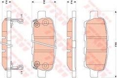 Колодки задние MURANO (Z50-51), TEANA II, TIIDA, QASHQAI, X-TRAIL T31 GDB3507 для NISSAN X-TRAIL (T31) 2.0 FWD 2008-2013, код двигателя MR20DE, V см3 1998, кВт 103, л.с. 140, бензин, TRW/Lucas GDB3507