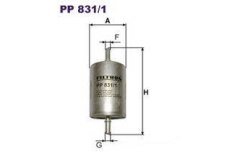 Фильтр топливный Filtron для NISSAN PATHFINDER III (R51) 3.0 dCi 2010-, код двигателя V9X, V см3 2993, кВт 170, л.с. 231, Дизель, Filtron PP8311