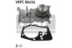 VKPC86416_помпа Clio для NISSAN KUBISTAR (X76) 1.6 16V 2003-2009, код двигателя K4M752, V см3 1598, КВт70, Л.с.95, бензин, Skf VKPC86416
